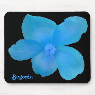 Begónia azul Mousepad customizável