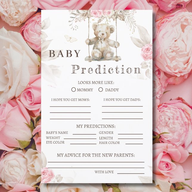 Beige Aquarela Encantada Urso Rosa Rosa Rosa (Criador carregado)