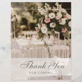 Beige Pastel Elegant Obrigado Souvenir