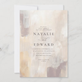 Beige texturizado pintado e casamento elegante com