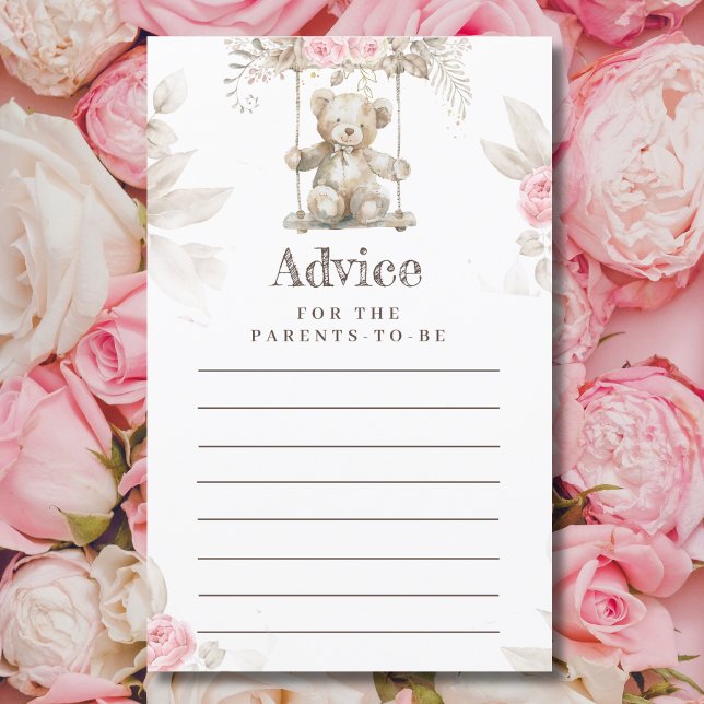 Beige Watercolor Urso Rosa Rosa Rosa-Rosa (Criador carregado)