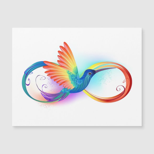 Beija-flor Arco-íris com símbolo do Infinito (Frente)