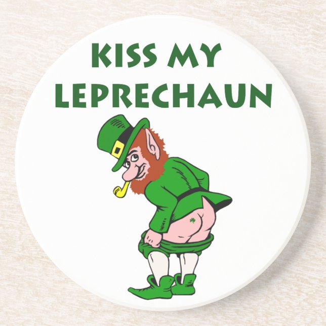 Beija minha Porta copos do Leprechaun (Frente)