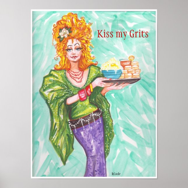 Beija minha Poster de Grits (Frente)