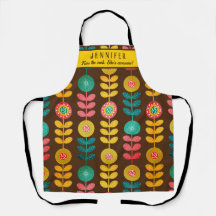 Beija O Padrão Floral Retroativo Do Cook Personali