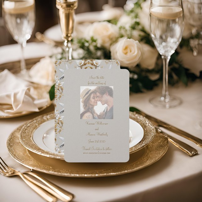 Beija-Pássaro Branco Salvar a Data (Criador carregado)