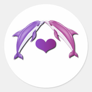 Beijando a etiqueta dos golfinhos