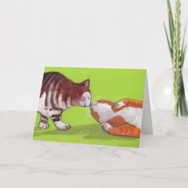 Beijando o cartão do gato (Frente)