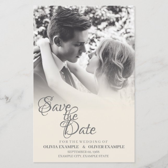 Beijar casal de casamento em monocromo (Frente)