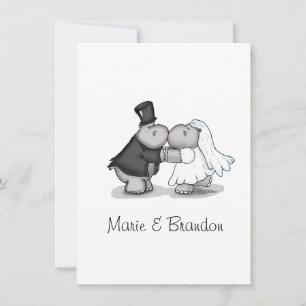 Beijar Noiva e Personalizar Hippos do Groom