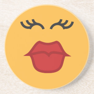 Beijar porta copos de arenito Emoticon