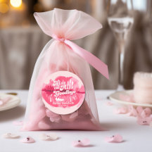 Beije a senhorita adeus Retro lábios rosa Adesivo