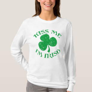 Beije-me camisa do irlandês Im