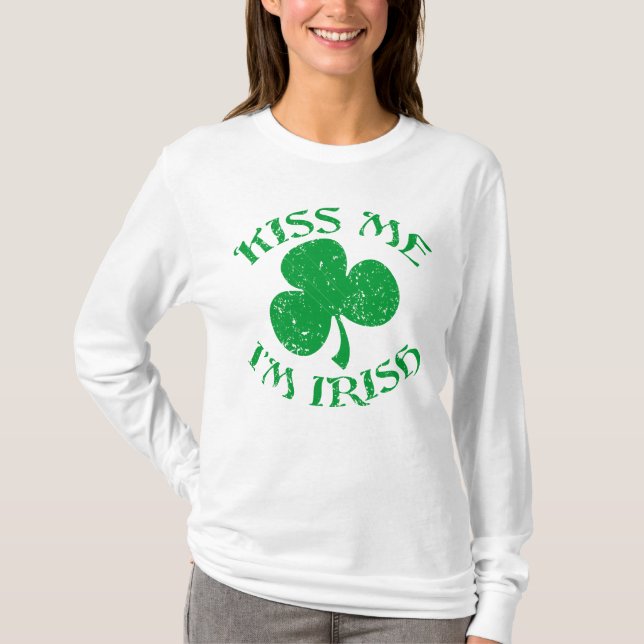 Beije-me camisa do irlandês Im (Frente)