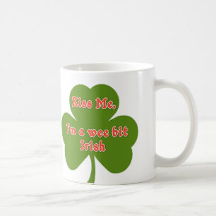 Beije-me, mim são canecas de um irlandês do boca