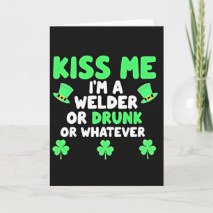 Beije-me Qualquer que Seja o Cartão de St Patricks