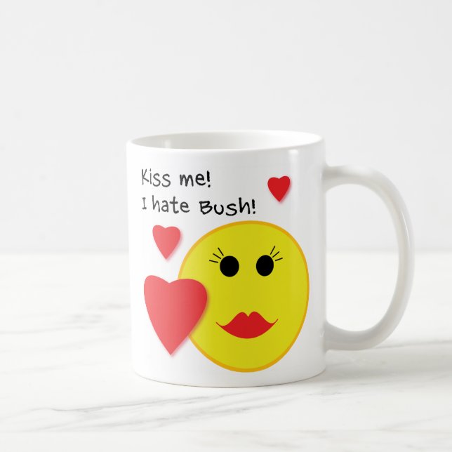 Beije-me que eu deio a caneca de café de Bush (Direita)