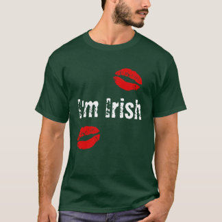 Beije-me que eu sou t-shirt irlandês