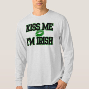 Beije-me que eu sou t-shirt irlandês