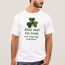 Beije-me que eu sou t-shirt irlandês e màgica