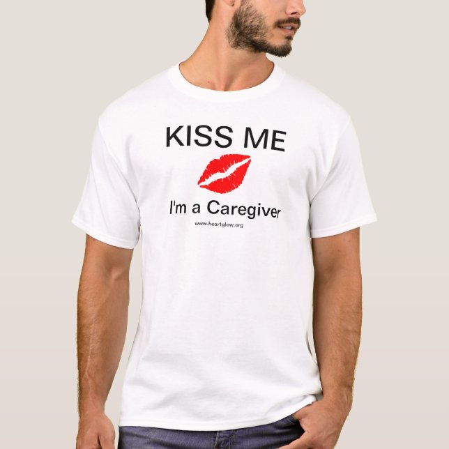Beije-me que eu sou um t-shirt dos homens do (Frente)