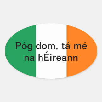 Beije-me, sou o adesivo irlandês