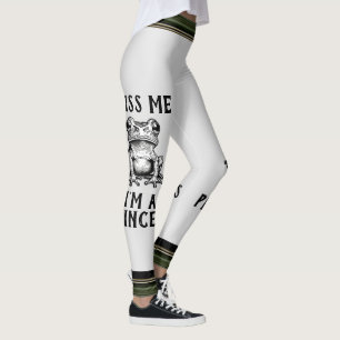 Beije-me Sou uma Princesa Leggings