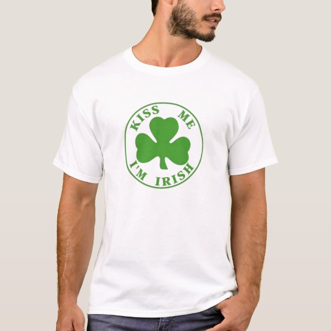 Beije-me t-shirt do irlandês Im (Frente)