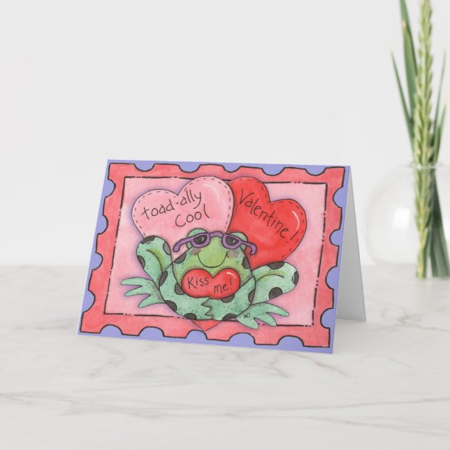 Beije-me Toad - Cartão de Saudação (Frente)