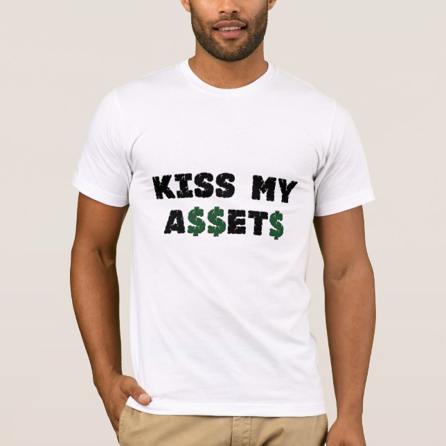 Beije minha camisa engraçada do accionista T dos (Frente)