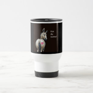 beije minha caneca de viagem do asno