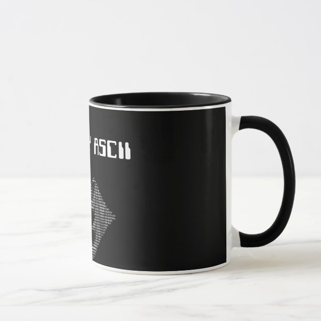 BEIJE MINHA caneca do ASCII (Direita)