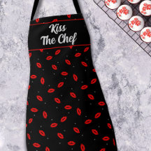 Beije o Chef - Batom Vermelho na Gravata - Avental