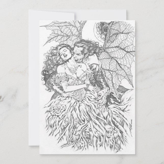 Beijo de vampiro por Al Rio - Arte de vampiro e mu (Frente)