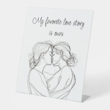 Beijo Lésbico Elegante Minimalista