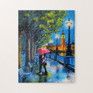 Beijo Na Chuva - Quebra-cabeça De Londres Big Ben