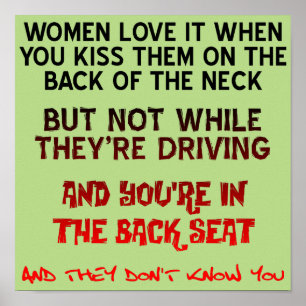 Beijo No Pescoço - Sinal De Poster Engraçado