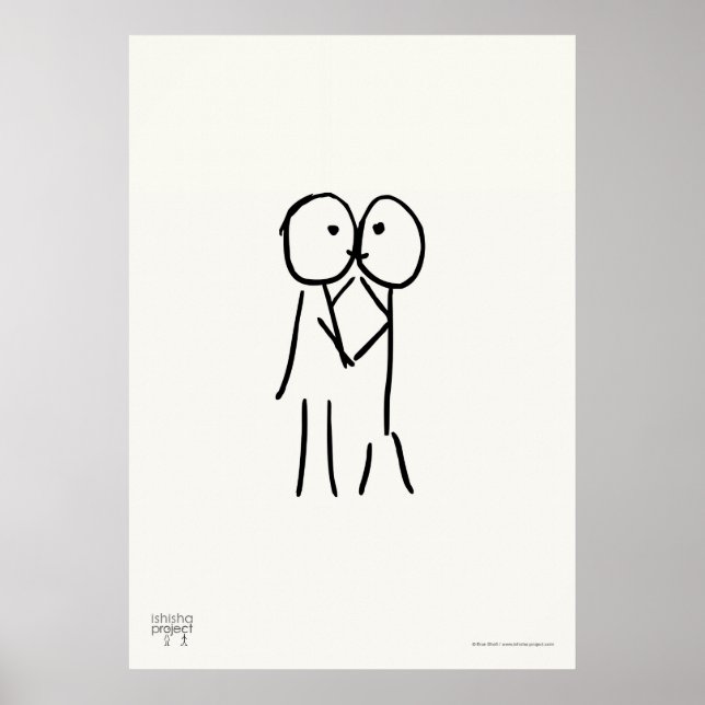 Beijo Poster - Ilustração de Amor (Frente)