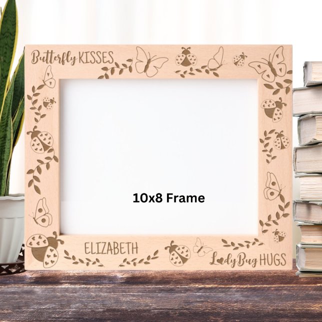 Beijos Butterfly, Hugs Ladybug Personalizados 10x8 (Criador carregado)