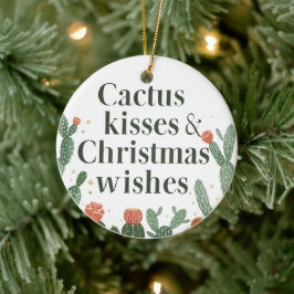 Beijos de Cactus & Desejos de Natal – Um Enfeite C
