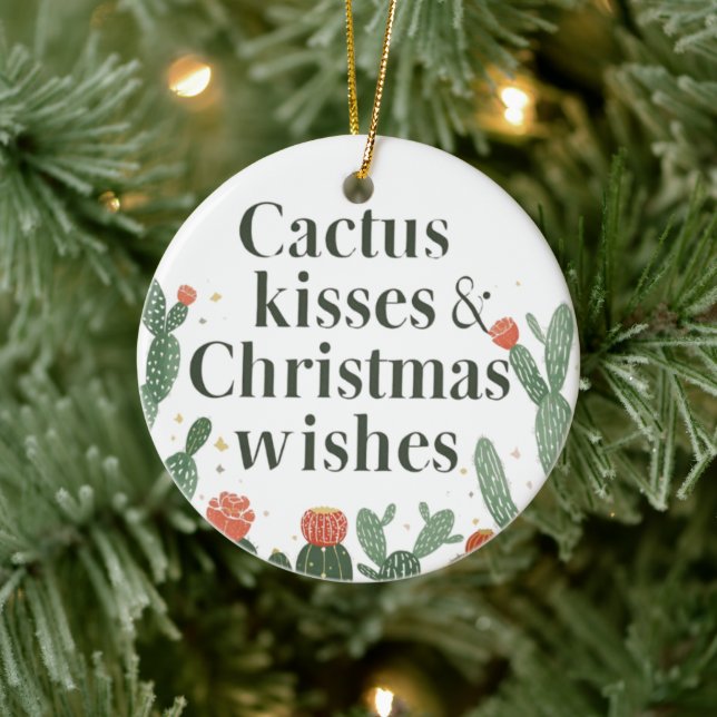Beijos de Cactus & Desejos de Natal – Um Enfeite C (Árvore)
