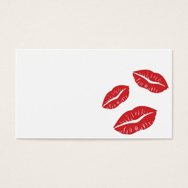 BEIJOS DE LÁBIOS VERMELHOS DE AMOR DE PLKR (Frente)