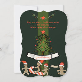 Beijos de Natal sob a amêndoa