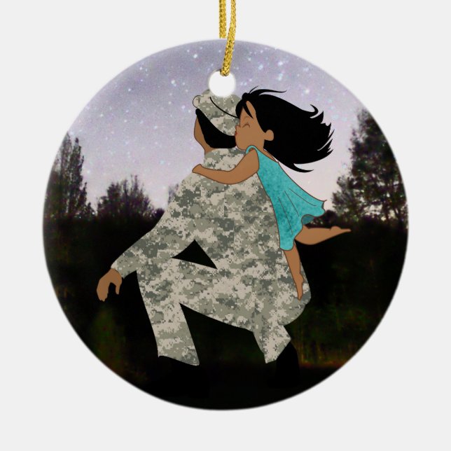 Beijos para enfeites de natal do pai (Frente)