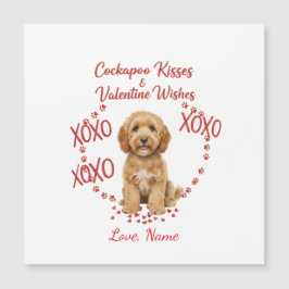 Beijos Personalizados de Cockapoo Votos de Valenti