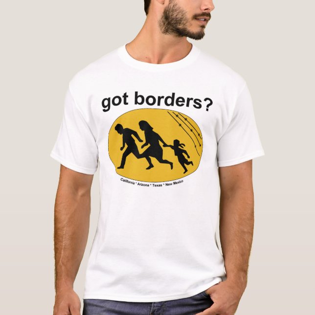Beiras obtidas? T-shirt da imigração ilegal (Frente)