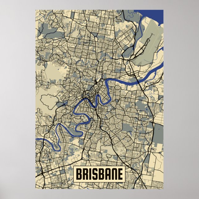 Beirut Map Poster (Frente)