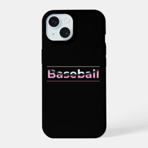Beisebol Feminino - Tipografia Geométrica Rosa