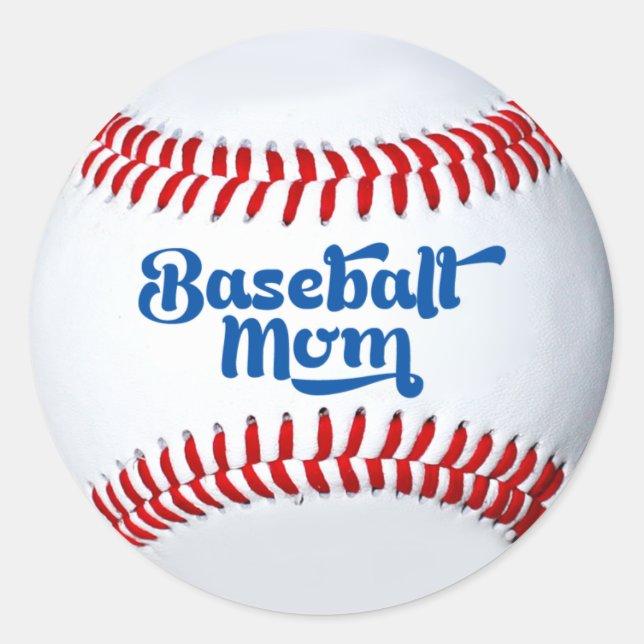 Beisebol, mãe dotada de adesivo (Frente)