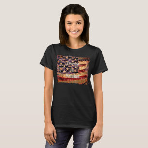 Bela América, Camiseta Feminina Preta Patriótica